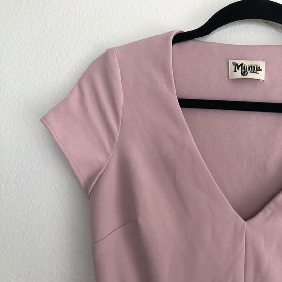 Show Me Your MuMu Geneva Bridesmaid Long Maxi Dress Pink Rose Small - Picture 7 of 12